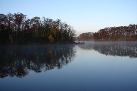 cabin, lake, nature, wisconsin